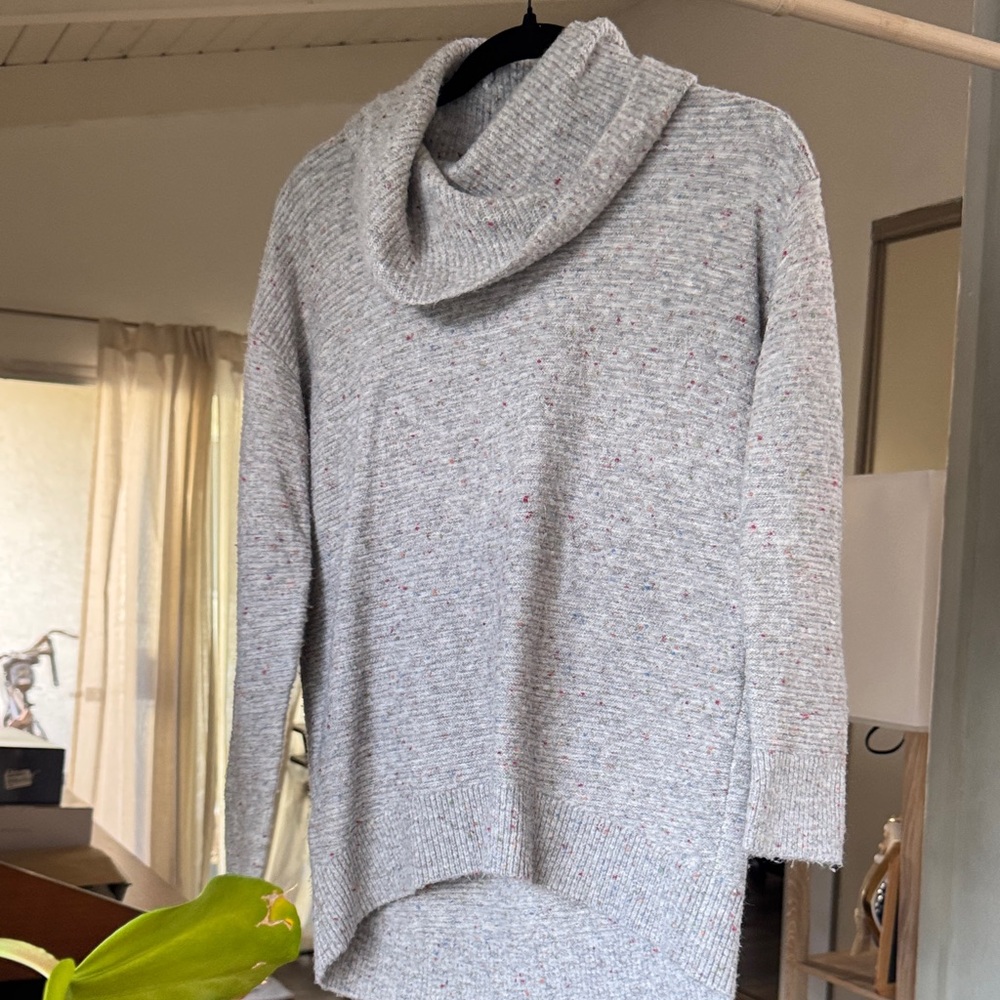 LOFT Gray Cowl Neck Women's Sweater